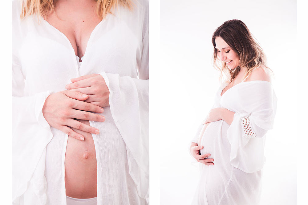 maternity photoshoot in NYC in studio