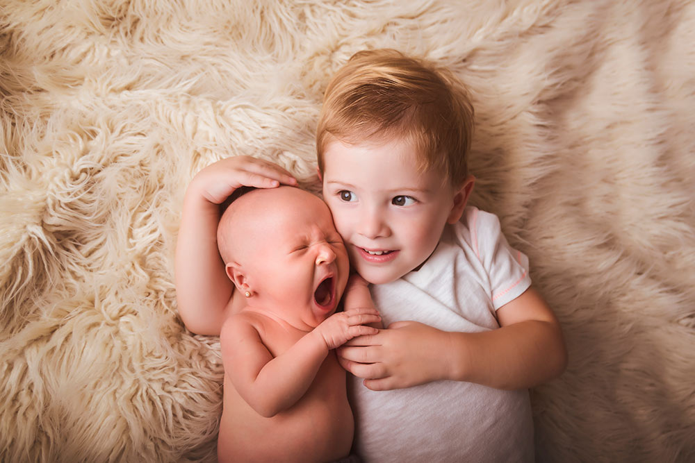 brother and baby newborn photographer nyc