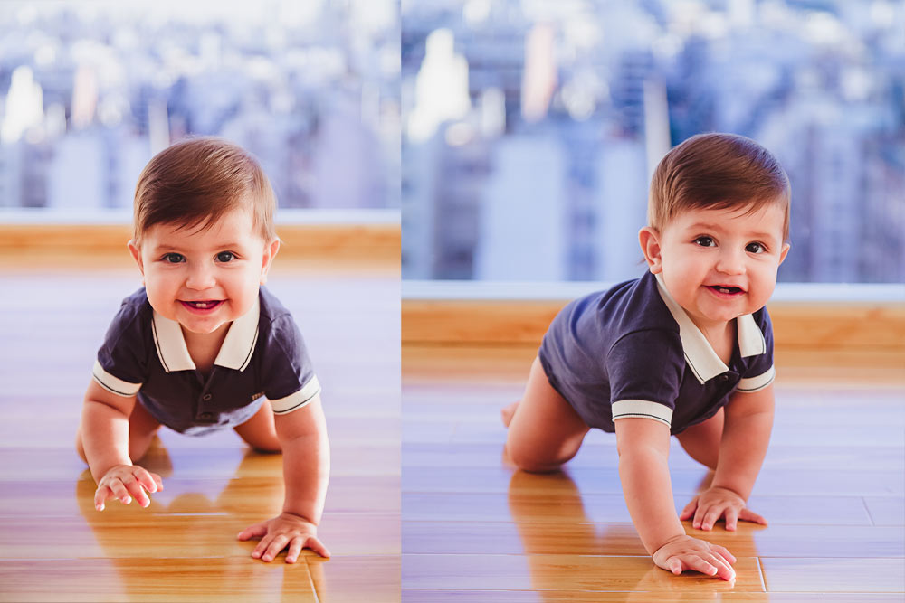Baby milestone photoshoot in NYC